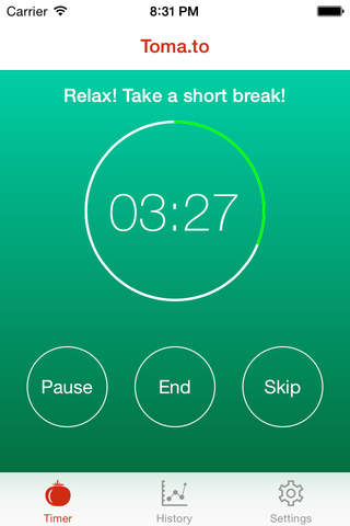 Toma.to - Pomodoro Inspired and Watch Compatible Timer to Focus and Increase Productivity screenshot 2