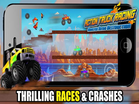 免費下載遊戲APP|Action Truck Racing FREE - Monster Nitro Stunt Destruction HD app開箱文|APP開箱王
