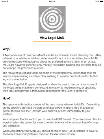 【免費商業App】View Legal MoD-APP點子