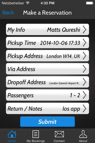 Matts Airport Transfer screenshot 3