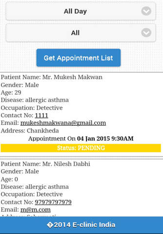 E-ClinicIndia screenshot 4