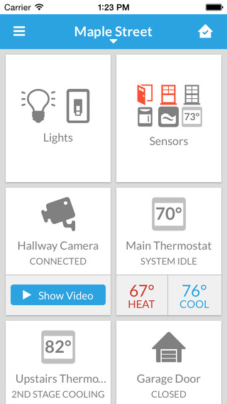 Nexia™ Home Intelligence for iPad