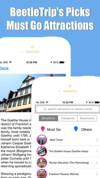 【免費交通運輸App】Frankfurt travel guide and offline city map, Beetletrip-APP點子
