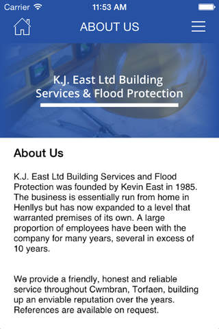 K.J. East Ltd Building Services and Flood Protection screenshot 3