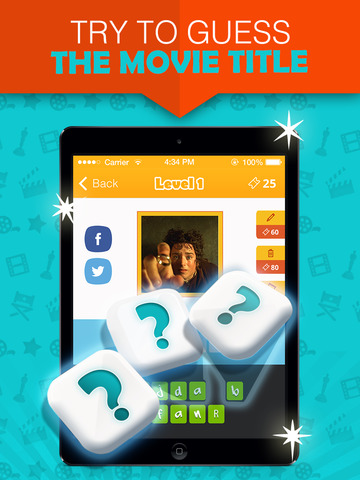 【免費遊戲App】Cinemania - MovieQuiz-APP點子