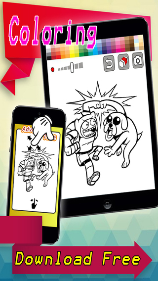 免費下載遊戲APP|Finger Coloring Game Finn and Jake Adventure Version app開箱文|APP開箱王