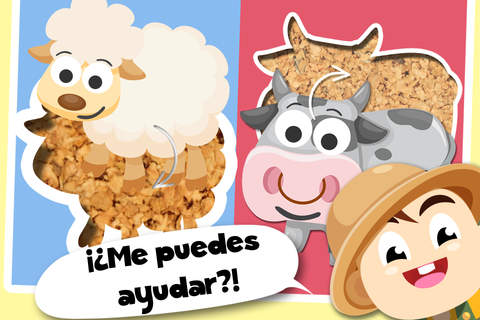 Baby Tommy Farm Animals Cartoon - Barn and farm animal puzzles screenshot 2