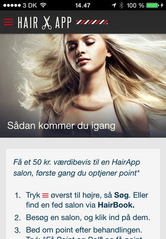 HairApp - Find Frisører og Optjen screenshot 2