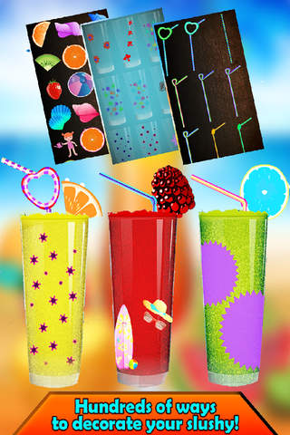 Frozen slushie maker! - icy smoothie slurpee machine - slurp your favourite sunny iced drinks until you burst! screenshot 2