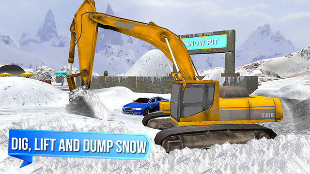 【免費遊戲App】Snow Rescue Excavator 3D - City Crane Driver Heavy Snow Plow Duty Simulation-APP點子