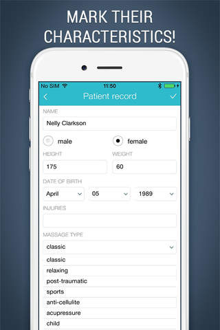 Massage Patient Manager - My Appointment Schedule screenshot 2