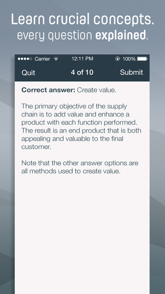 【免費教育App】APICS® CSCP Exam Prep 2015-APP點子