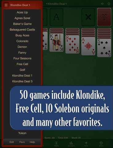 【免費遊戲App】Solebon Solitaire – 50 Card Games-APP點子