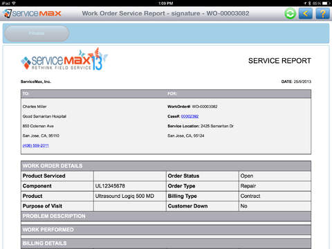 ServiceMax Summer 14 for iPad screenshot 3