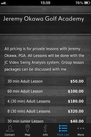 Jeremy Okawa Golf Academy screenshot 2