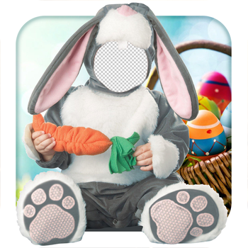 Easter Bunny Baby: Photo Montage FREE LOGO-APP點子