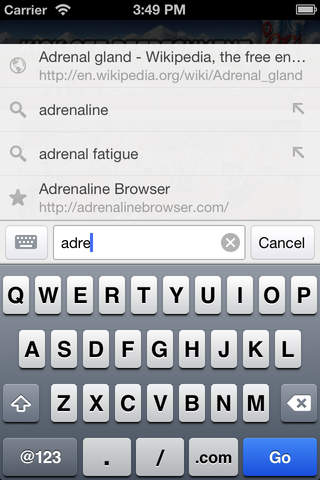 Adrenaline Browser screenshot 3