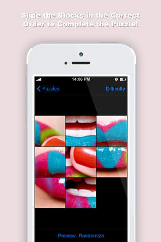 Flirty Lips Wallpaper & Puzzle Games - Free screenshot 3