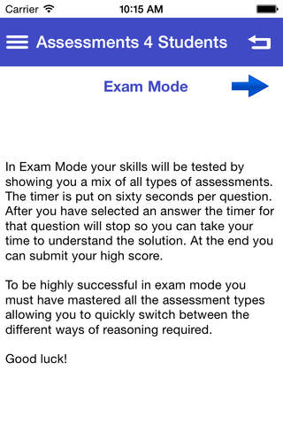Assessments 4 students screenshot 3