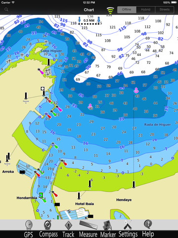 Euskadi GPS Nautical Chart Pro screenshot 3
