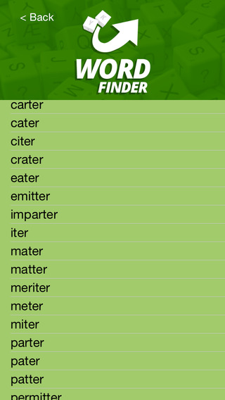 Conditional Word Finder