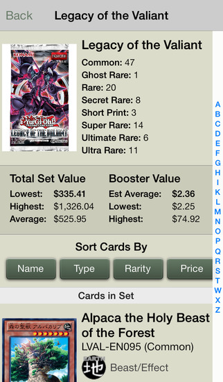 【免費遊戲App】Card Prices: Yu-Gi-Oh Edition-APP點子