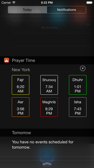 Prayer Time Widget