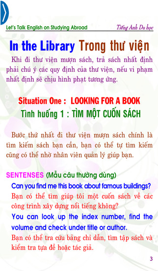 【免費書籍App】Let’s talk English for Studying Abroad (Chúng ta cùng nói tiếng Anh Du học)-APP點子