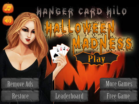 【免費遊戲App】Hanger Card HiLo Madness Night-APP點子