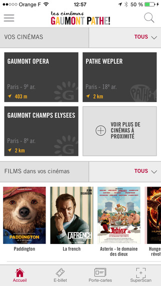 Les cinémas Gaumont Pathé