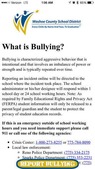 WCSD Bully Report