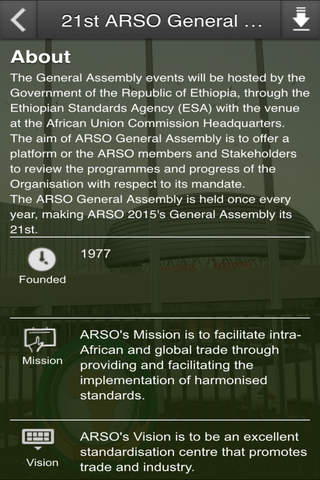 21st ARSO General Assembly screenshot 2