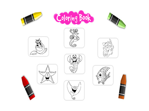 морские животные раскраски книгу для детей морские животные раскраски книгу для детей