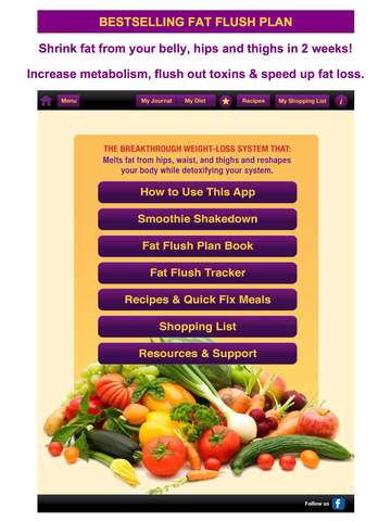 免費下載健康APP|Fat Flush Diet Plan & Meal Tracker Program: Menus, Diary, Recipes & the Smoothie Shakedown Detox Diet for Weight Loss & Health app開箱文|APP開箱王