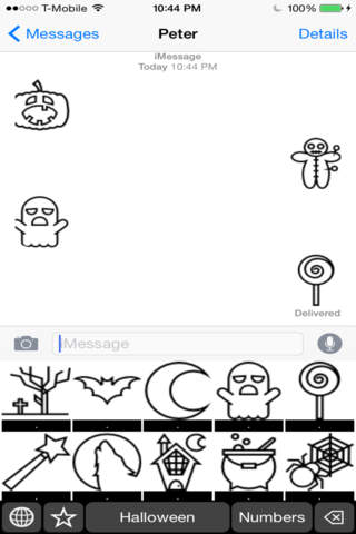Halloween Theme Stickers Keyboard: Using Holiday Icons to Chat screenshot 2