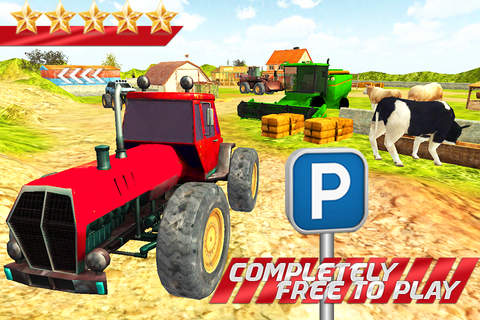 Farm Tractor Parking Simulator 3D-PRO screenshot 3