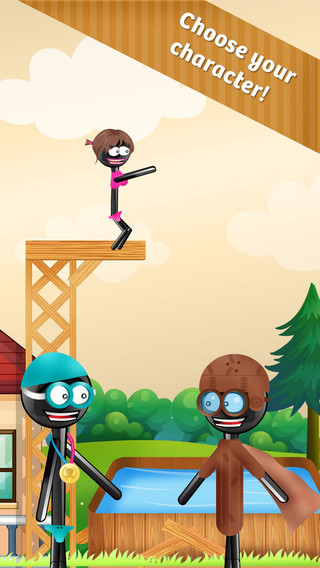 【免費遊戲App】Stickman High Diving PRO - Touch, Jump & Flip!-APP點子