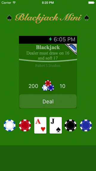 免費下載遊戲APP|Blackjack Mini - The First and Best Blackjack Game For Your Wrist app開箱文|APP開箱王