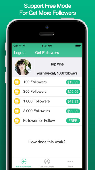 【免費攝影App】Follow me for Vine - Get Followers more fast on Vine-APP點子