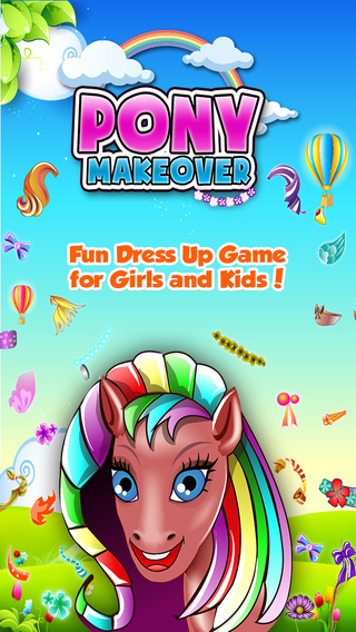 Pony Makeover - Pretty Pet Dress Up Salon Games For Girls and Kids