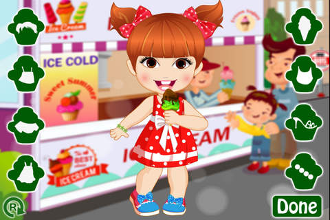 Baby Girl Loves Ice Cream Game screenshot 4
