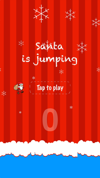 Santa is jumping