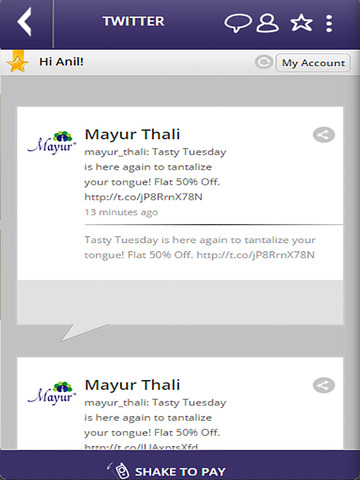 【免費商業App】Mayur Thali mLoyal App-APP點子