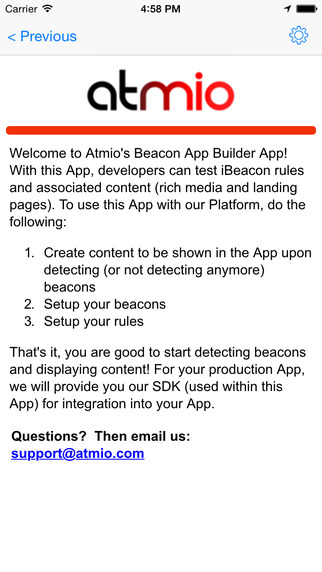 Atmio Beacon App Builder App