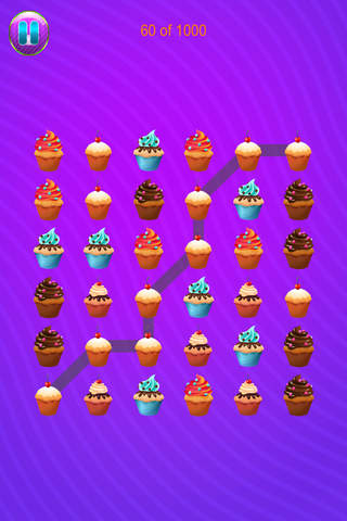 Aah!! Yummy Crazy Cupcake Cookie Match 3 Puzzle Free screenshot 3