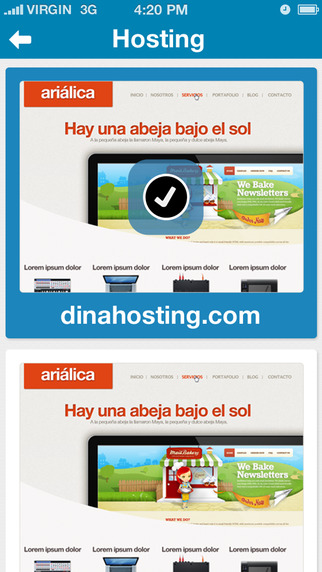 Dinahosting for iPhone