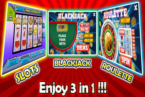 Vegas SlotsBigWin Casino With Blackjack and Roulette screenshot 2