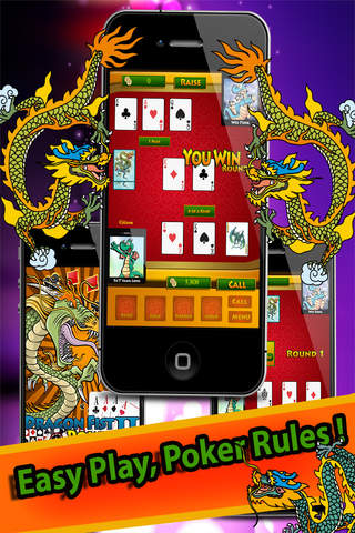 Dragon Fist II Pro - The Real Poker Las Vegas Casino Game screenshot 2