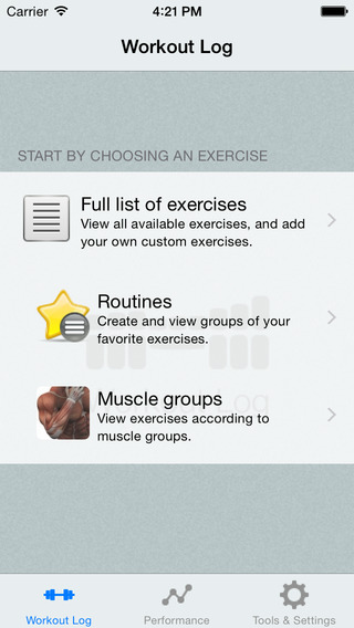 Workout Log - Fitness and Exercise tracking