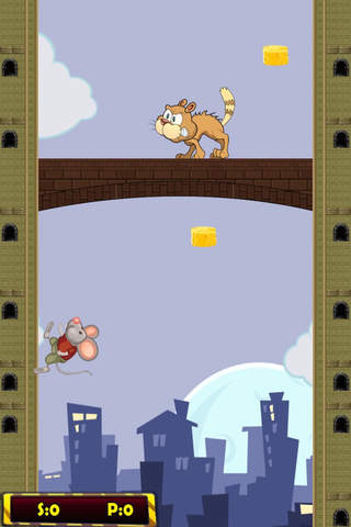 ` Mouse Ran Up The Clock Roof Top Racing Arcade Free Game screenshot 2
